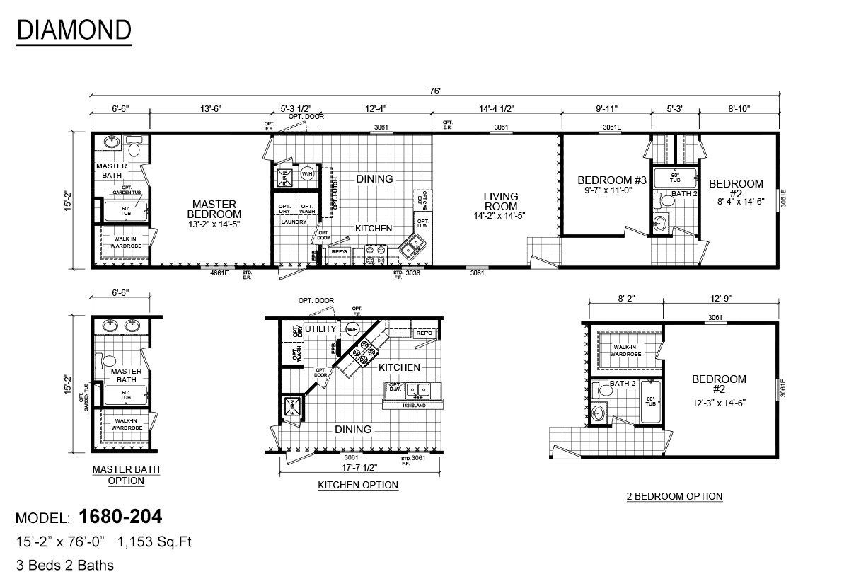 D2304 Floor Plan Diamond Wade Jurney Loris SC Homes